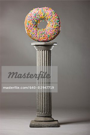donut on a pedestal