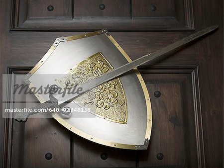 medieval sword and shield