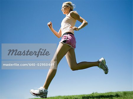 woman jogging