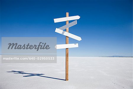 direction sign in the middle of nowhere