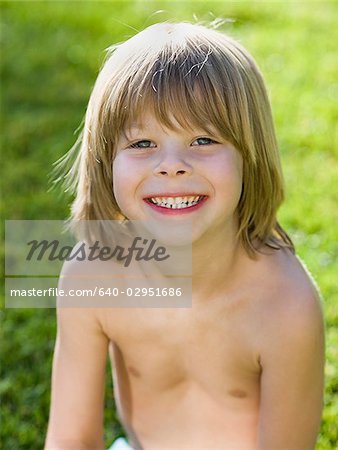 boy without his shirt on