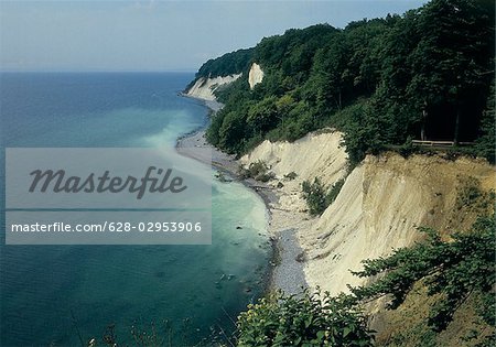 Chalk cliffs, Ruegen, Mecklenburg-Western Pomerania, Germany