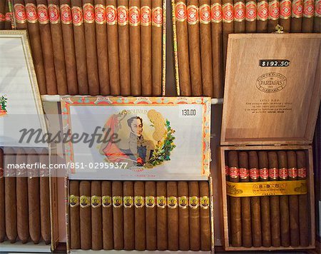 Cigars in a box,Partagas Cigar Factory,Havana,Cuba