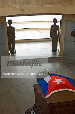 Soldiers on guard at the Mausoleum of Jose Marti,Cementerio Santa Ifigenia,Santiago de Cuba,Cuba