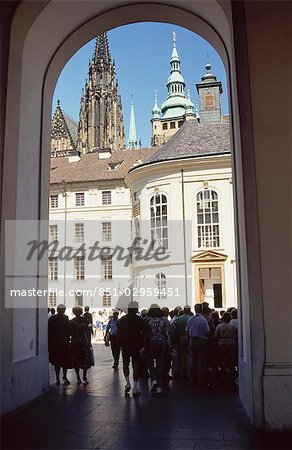 Entrance to Castle courtyard,Prague,Czech Republic.