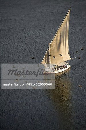 Felucca on River Nile,Aswan,Egypt