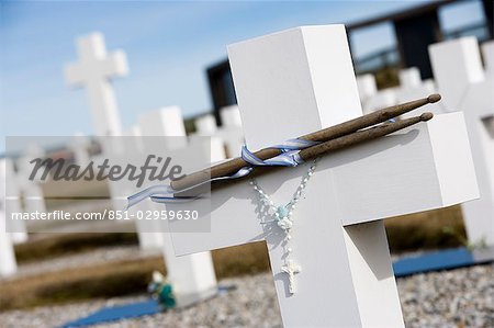 Details of Argentine cemetary,Goose Green,East Falkland,Falkland Islands