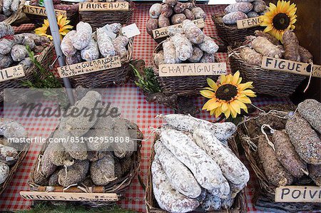 Traditionelle Lebensmittel-Markt, Provence, Frankreich