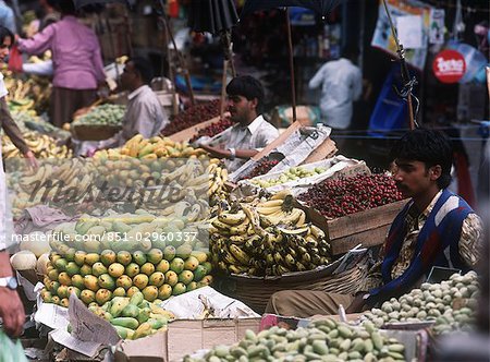 Obstmarkt, Himachal Pradesh, Indien