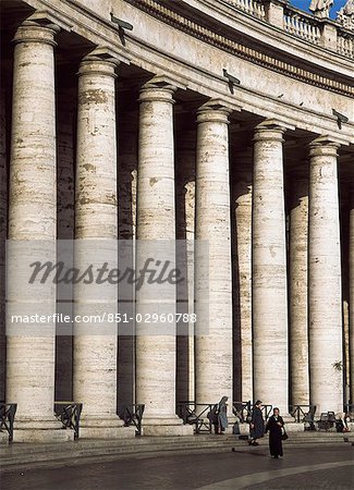 Nuns walking into Piazza San Pietro,Vatican City,Rome,Italy