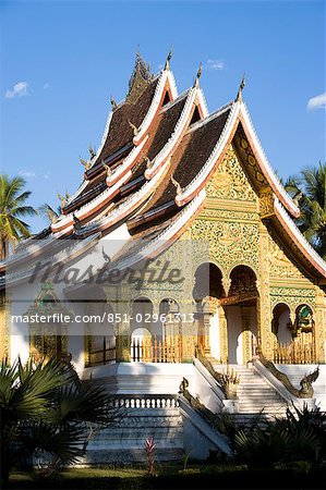 Wat Ho Prabang, temple à l'intérieur du Palais Royal Musée, Luang Prabang, au Laos du Nord