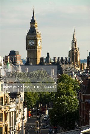 Die Skyline von London mit Big Ben, England, UK