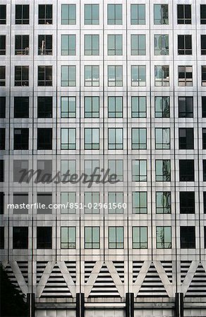 Détail de One Canada Square, Londres, Angleterre, Royaume-Uni