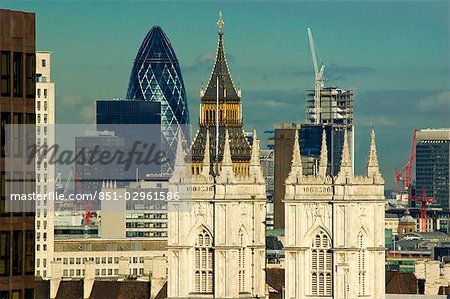 Abbaye de Westminster, Big Ben, cornichon, Victoria, London, England, UK