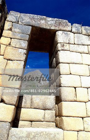 INCA en pierre, Machu Picchu, vallée sacrée, Pérou