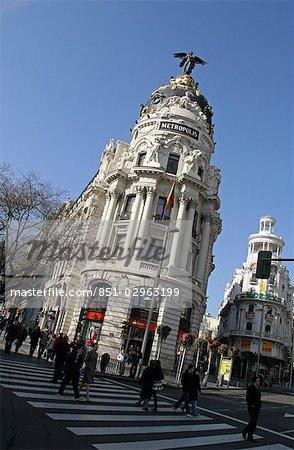 Edificio Metropolis (Metropolis Building),Gran Via,Madrid,Spain