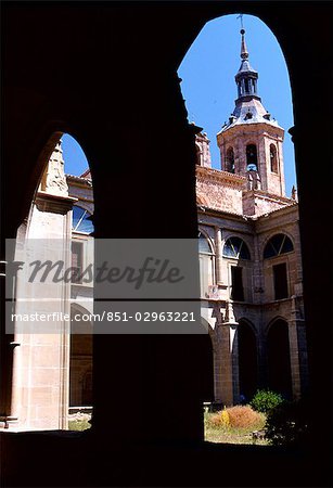 Courtyard of an old church,Spain