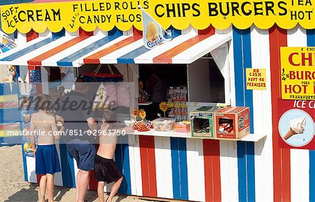 Shop on Weymouth Beach,Dorset,England,UK