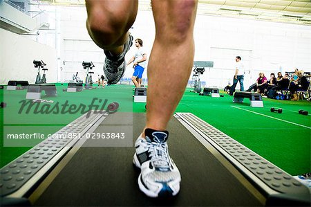 Person running on treadmill,United Kingdom