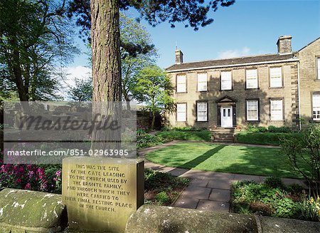 Presbytère de Bronte, Haworth, Yorkshire, Angleterre, Royaume-Uni