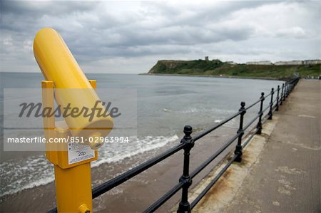 Coin operated binoculars at North Bay,Scarborough,North Yorkshire,England