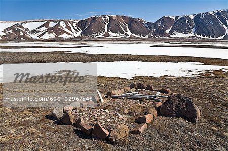 Inuit Grave Site, Craig Harbour, Ellesmere Island, Nunavut, Canada