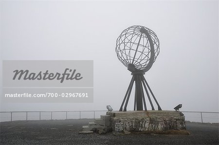 Globe-Denkmal am Nordkap, Norwegen