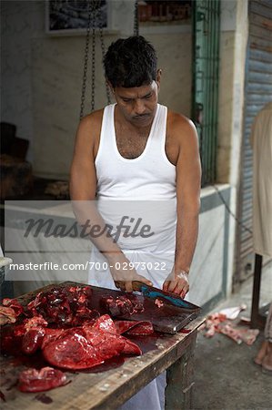 Butcher, Kolkata, West Bengal, India