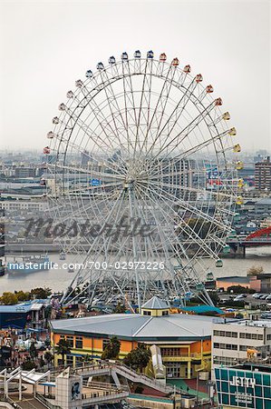 Riesenrad auf Port Nagoya, Präfektur Aichi, Chubu, Japan