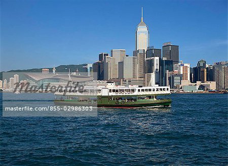 Central Skyline with Star Ferry, Hong Kong