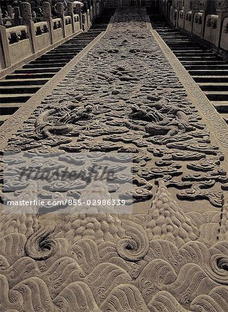 The largest piece of stone crafting in The Forbiden City, Beijing, China
