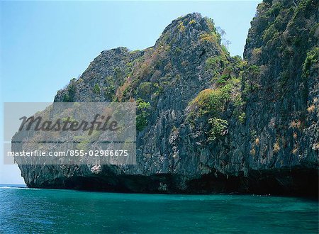 Îles rocheuses à la baie de Phang Nga, Thaïlande