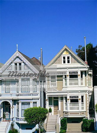 Maison victorienne, alamo Square, San Francisco