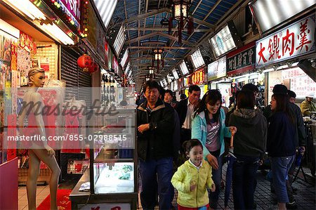 Marché de nuit de Taipei Hwahsi touristique, Taiwan