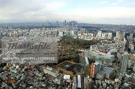 Paysage urbain de Tokyo de Roppongi Hills, Japon