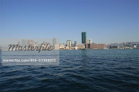 Tsimshatui-Skyline von Wanchai, Hongkong