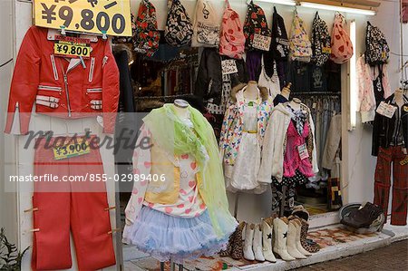 Une boutique de mode à Harajuku, Tokyo, Japon Une boutique de mode à Harajuku, Tokyo, Japon