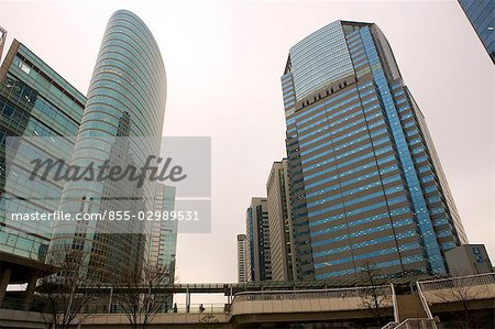 Commercial buildings by Shinagawa Station, Tokyo, Japan