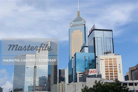 Commercial buildings in Wanchai, Hong Kong