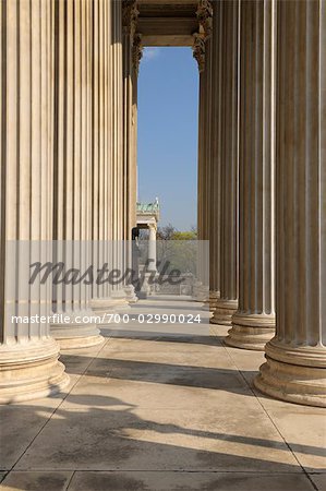 Columns at the Austrian Parliament Building, Vienna, Austria