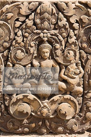 Banteay Srei Hindu-Tempel in der Nähe von Angkor, UNESCO Weltkulturerbe, Siem Reap, Kambodscha, Indochina, Südostasien, Asien