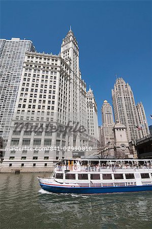 Wrigley Building en arrière-plan, Chicago, Illinois, États-Unis d'Amérique, l'Amérique du Nord