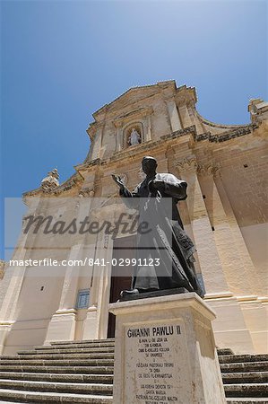 Die Kathedrale von Gozo innerhalb der Zitadelle, Victoria (Rabat), Gozo, Malta, Europa