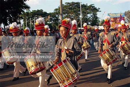 Fanfares sur l'anniversaire du Sultan, Jogjakarta, Java, Indonésie, Asie du sud-est, Asie