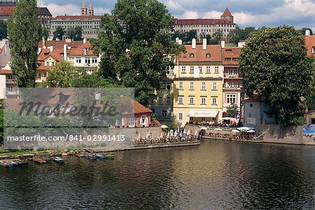 The Little Quarter or Lesser Town and castle, Prague, Czech Republic, Europe