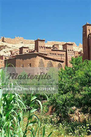 Ait Benhaddou, Ksour avec nombreuses kasbahs, patrimoine mondial UNESCO, près de Ouarzazate, au Maroc, en Afrique du Nord, Afrique