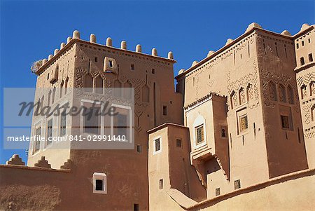 Extérieur de la Kasbah de Taourirt, Ouarzazate, Maroc, l'Afrique du Nord, l'Afrique