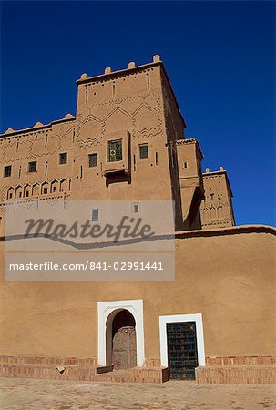 Exterior of the Taourirt Kasbah, Ouarzazate, Morocco, North Africa, Africa