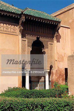 Saadiens tombes, Marrakech, Maroc, l'Afrique du Nord, Afrique Saadiens tombes, Marrakech, Maroc, l'Afrique du Nord, Afrique