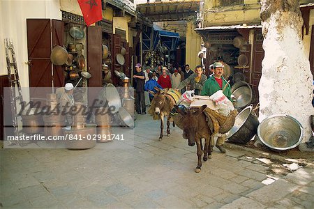 Street scene, Fez, Morocco, North Africa, Africa
